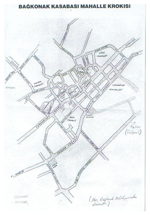 Ba�konak Mahalle Haritas�